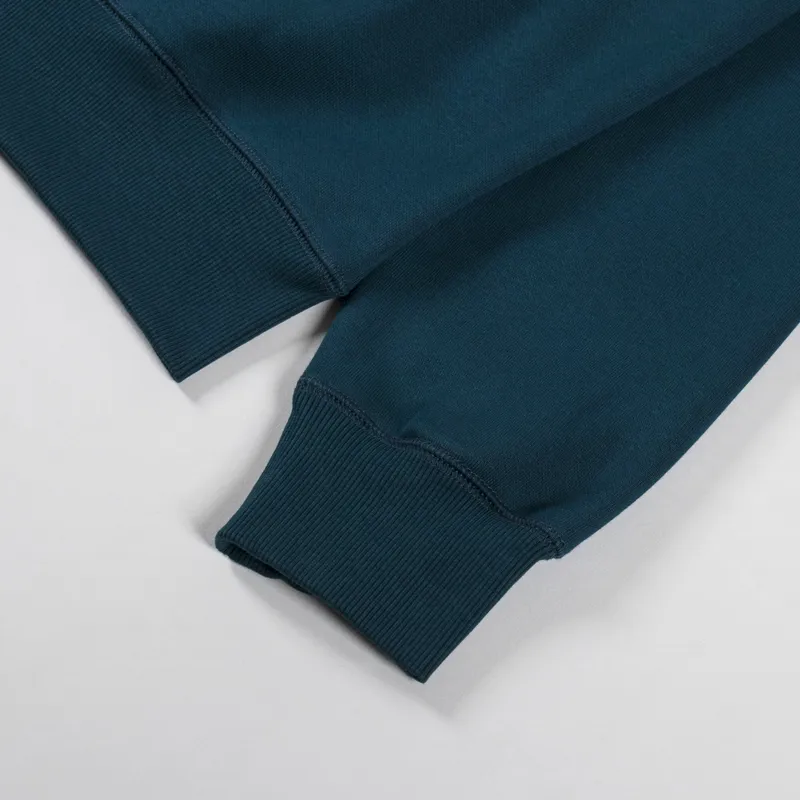 Carhartt WIP Chase Sweatshirt Duck Blue Gold-6