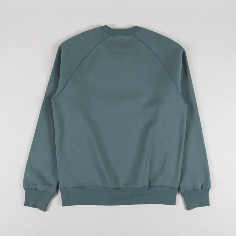 Carhartt WIP Chase Sweatshirt Silver Pine Gold-1