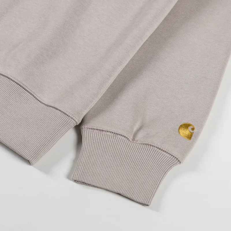 Carhartt WIP Chase Sweatshirt Dusky Beige Gold-4