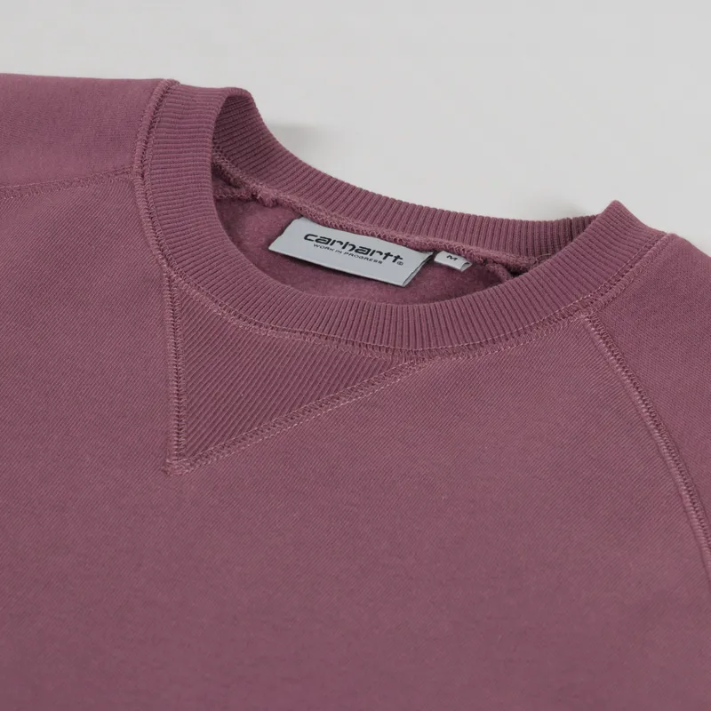 Carhartt WIP Chase Sweatshirt Dusky Pink Gold-4