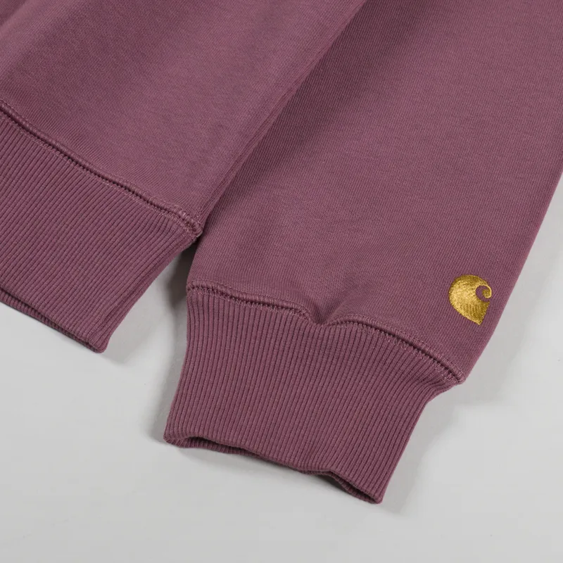 Carhartt WIP Chase Sweatshirt Dusky Pink Gold-5