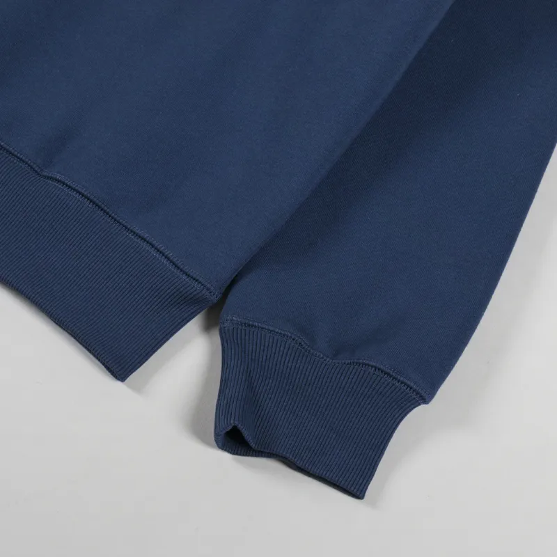 Carhartt WIP Chase Sweatshirt Dusky Blue Gold-6