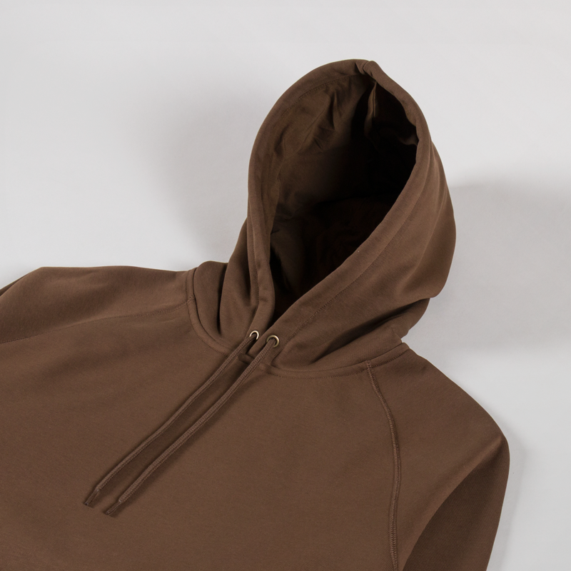 Carhartt WIP Hooded Chase Sweat Chocolate Gold-2