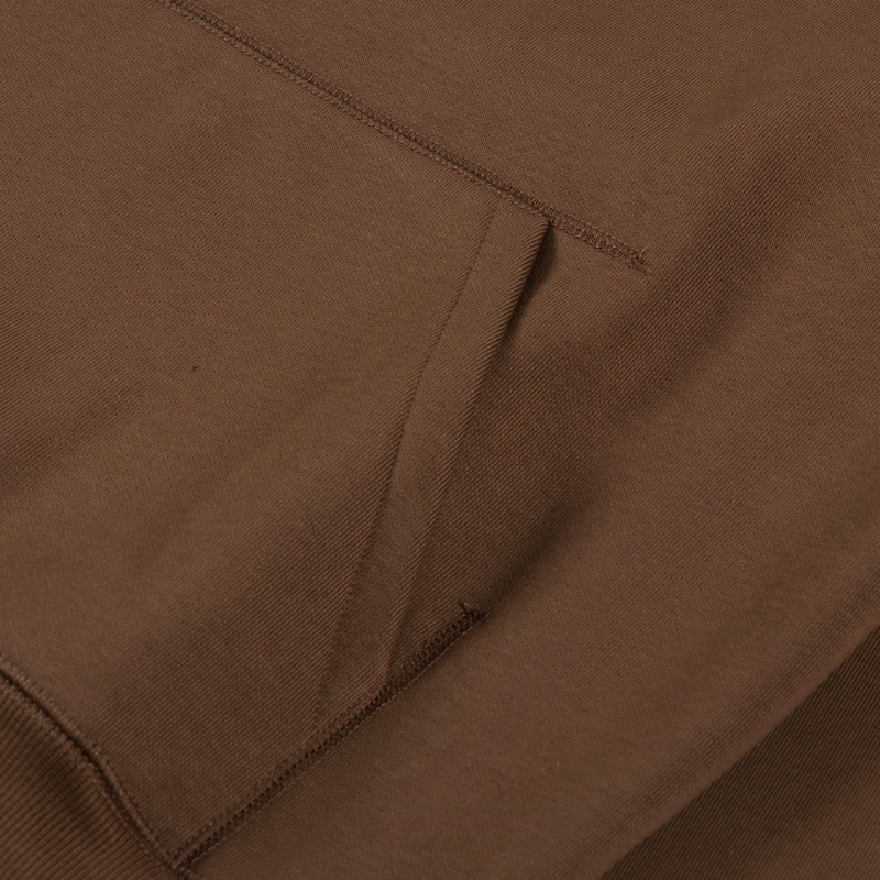 Carhartt WIP Hooded Chase Sweat Chocolate Gold-5