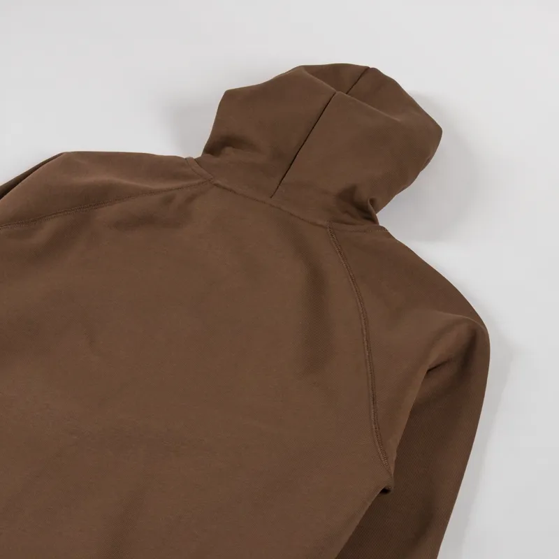 Carhartt WIP Hooded Chase Sweat Chocolate Gold-3
