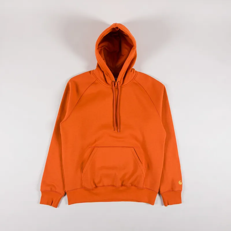Carhartt WIP Hooded Chase Sweat Turmeric Gold
