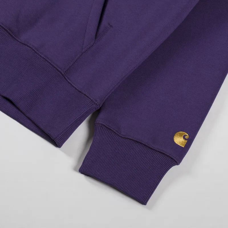 Carhartt WIP Hooded Chase Sweat Lokers Gold-6