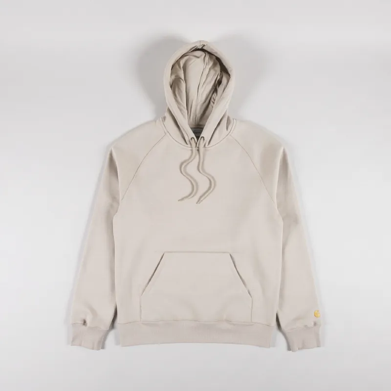 Carhartt WIP Hooded Chase Sweat Fleur De Sel Gold