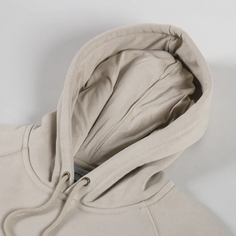 Carhartt WIP Hooded Chase Sweat Fleur De Sel Gold-4