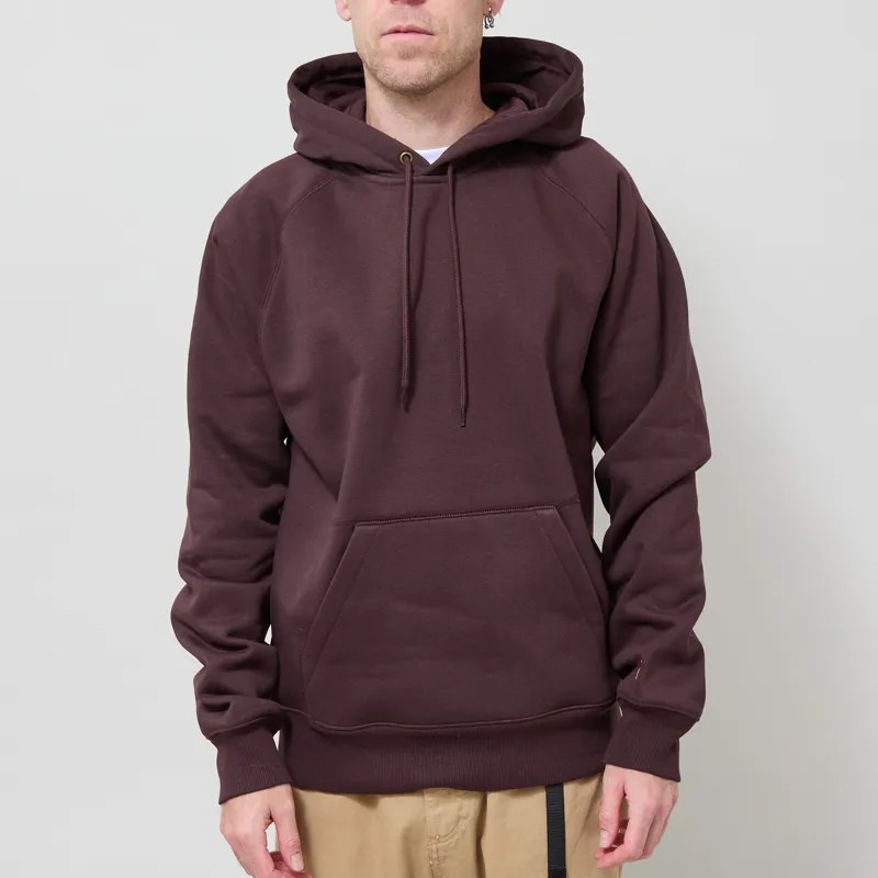 Carhartt WIP Hooded Chase Sweat Palisander Gold