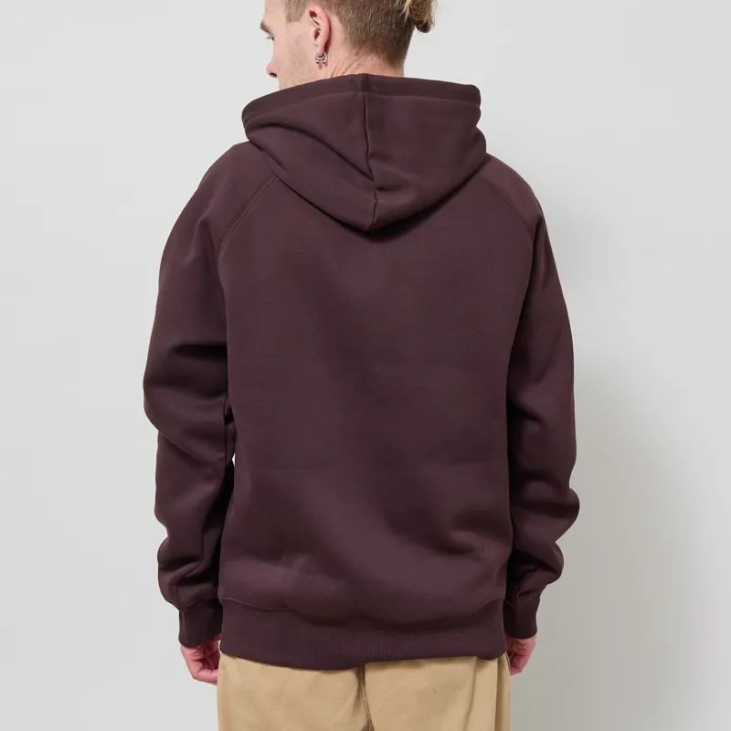 Carhartt WIP Hooded Chase Sweat Palisander Gold-2