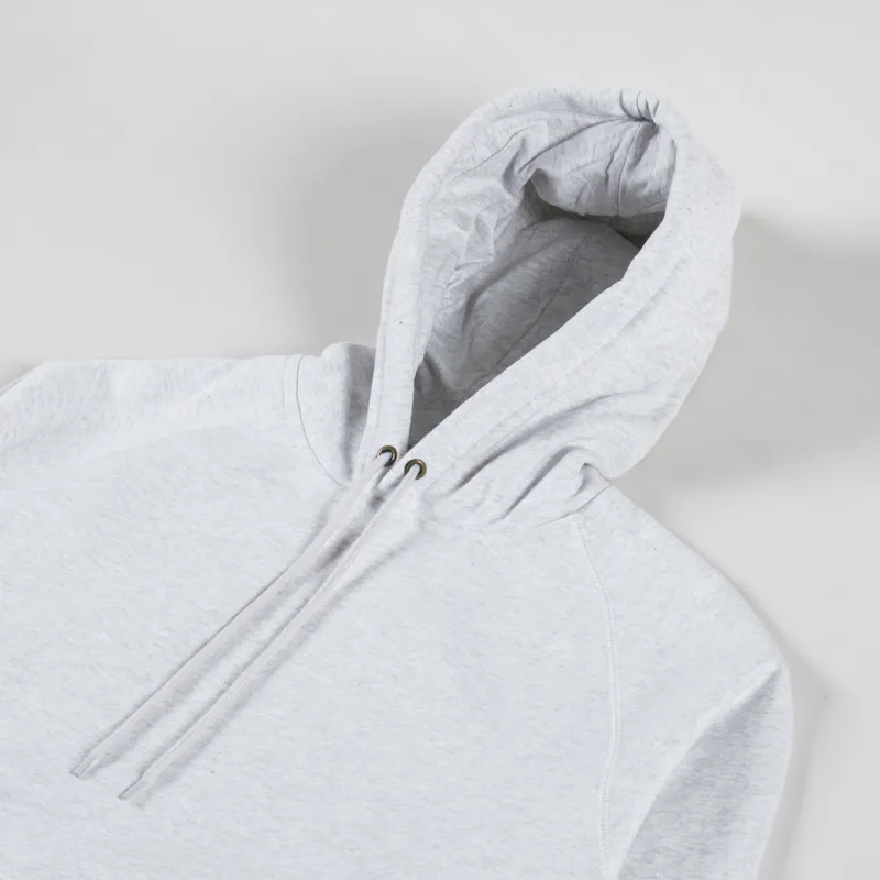 Carhartt WIP Hooded Chase Sweat Ash Heather Gold-2