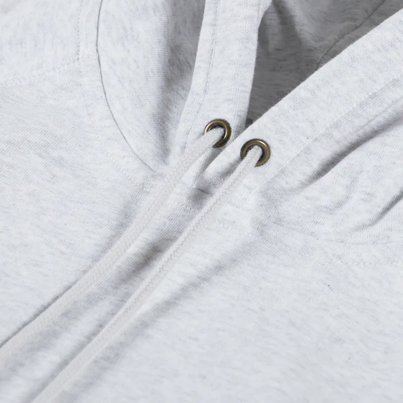 Carhartt WIP Hooded Chase Sweat Ash Heather Gold-4