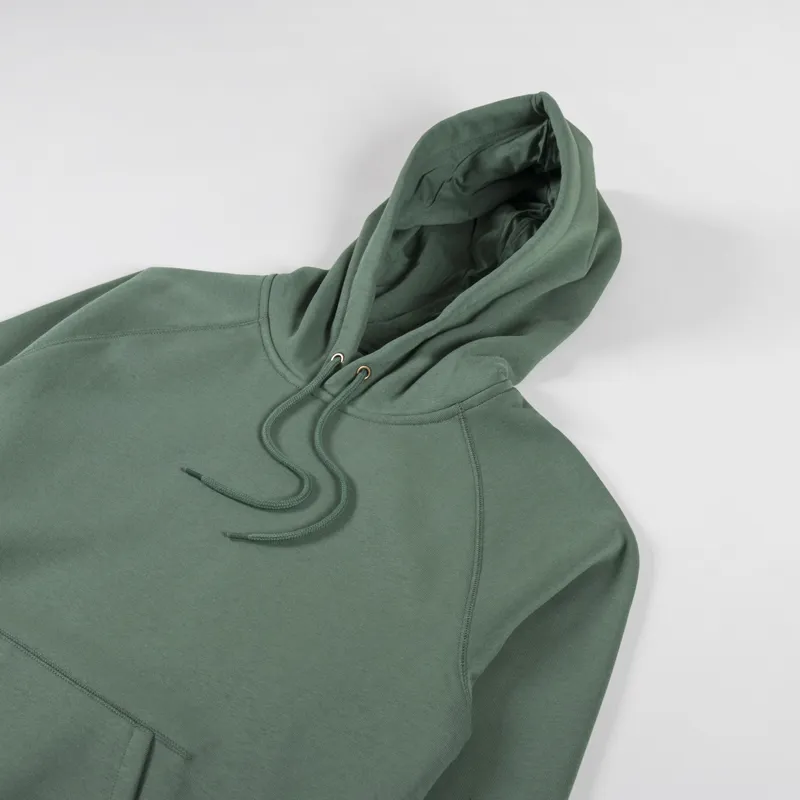 Carhartt WIP Hooded Chase Sweat Duck Green Gold-1