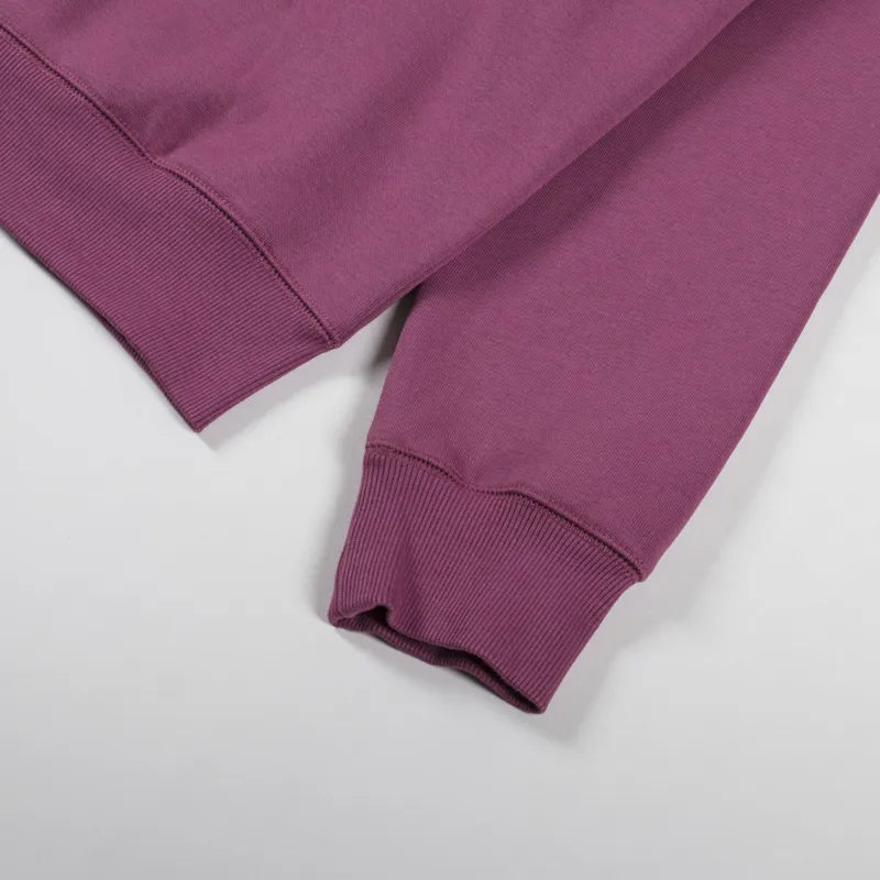 Carhartt WIP Hooded Chase Sweat Dusty Fuchsia Gold-7