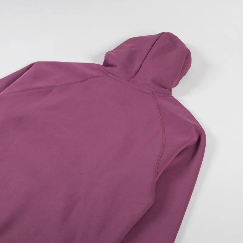 Carhartt WIP Hooded Chase Sweat Dusty Fuchsia Gold-3