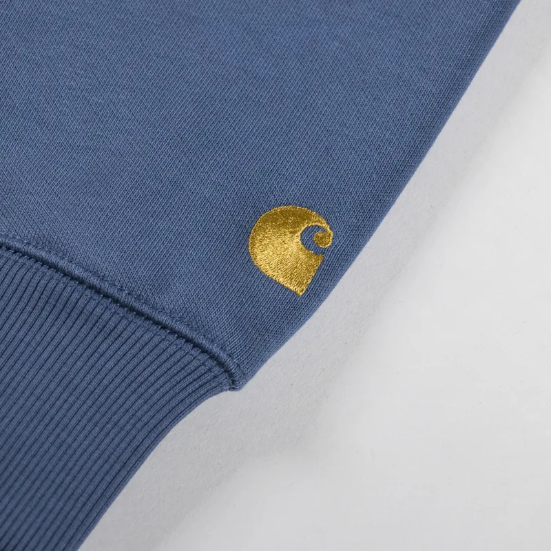 Carhartt WIP Hooded Chase Sweat Positano Gold-6