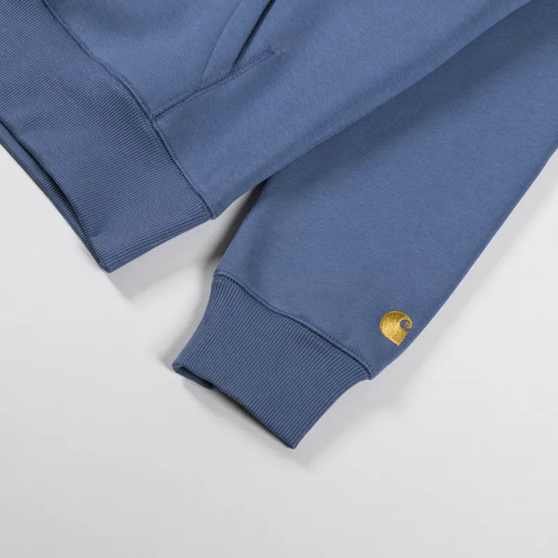 Carhartt WIP Hooded Chase Sweat Positano Gold-8