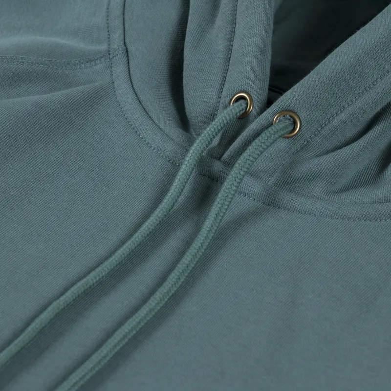 Carhartt WIP Hooded Chase Sweat Silver Pine Gold-4