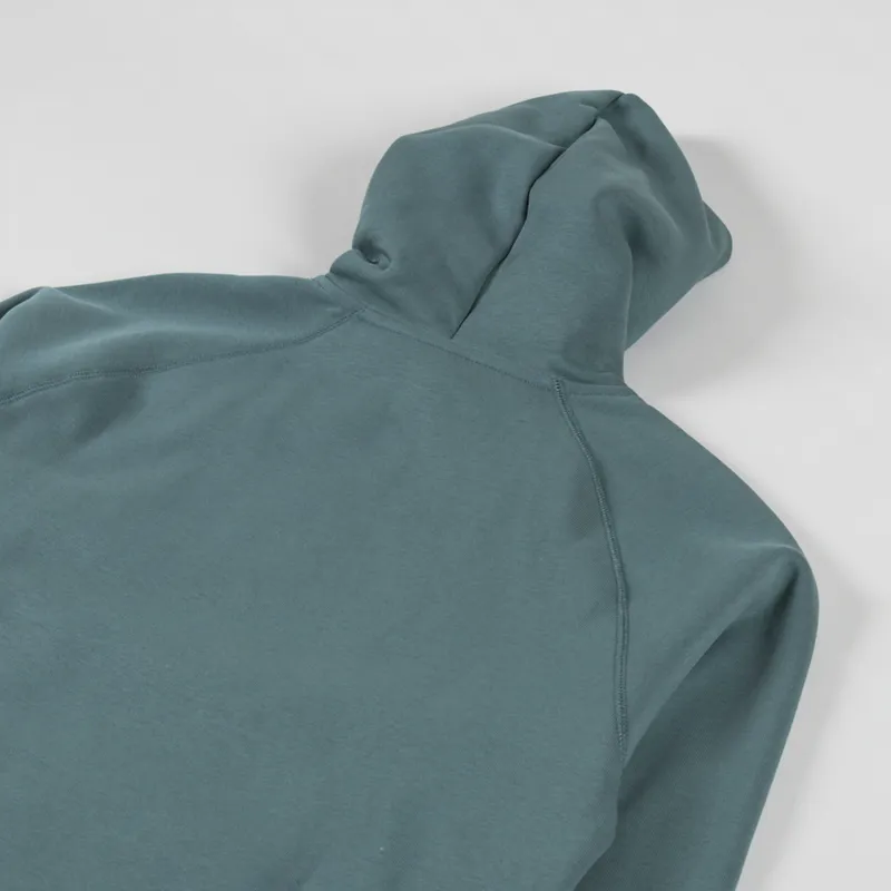 Carhartt WIP Hooded Chase Sweat Silver Pine Gold-3