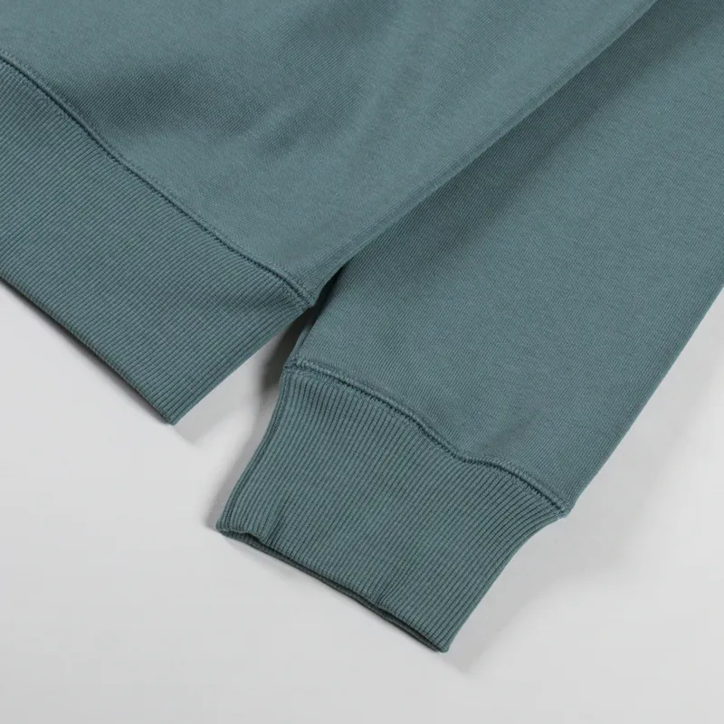 Carhartt WIP Hooded Chase Sweat Silver Pine Gold-7