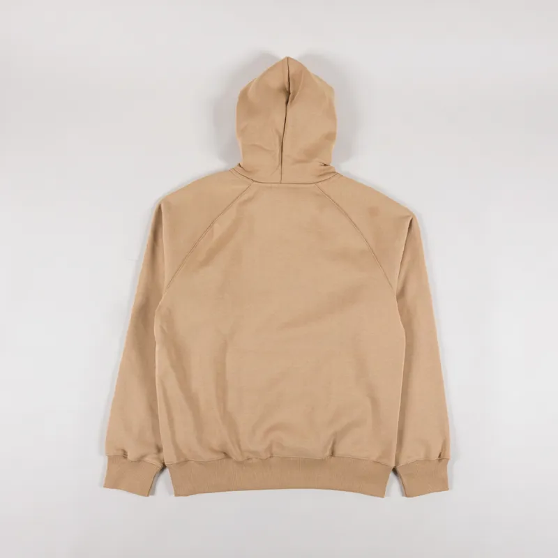 Carhartt WIP Hooded Chase Sweat Dusty H Brown Gold-1