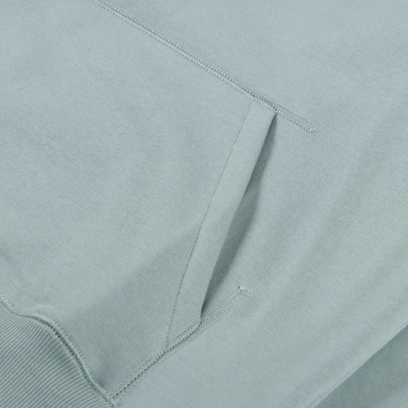 Carhartt WIP Hooded Chase Sweat Frosted Green Gold-6