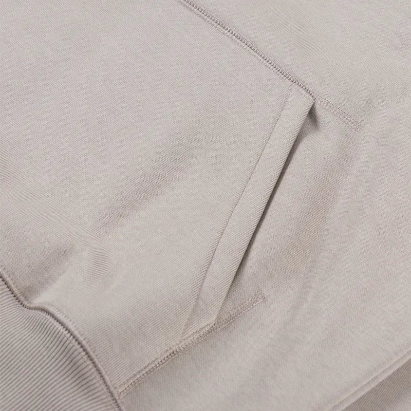 Carhartt WIP Hooded Chase Sweat Dusky Beige Gold-4