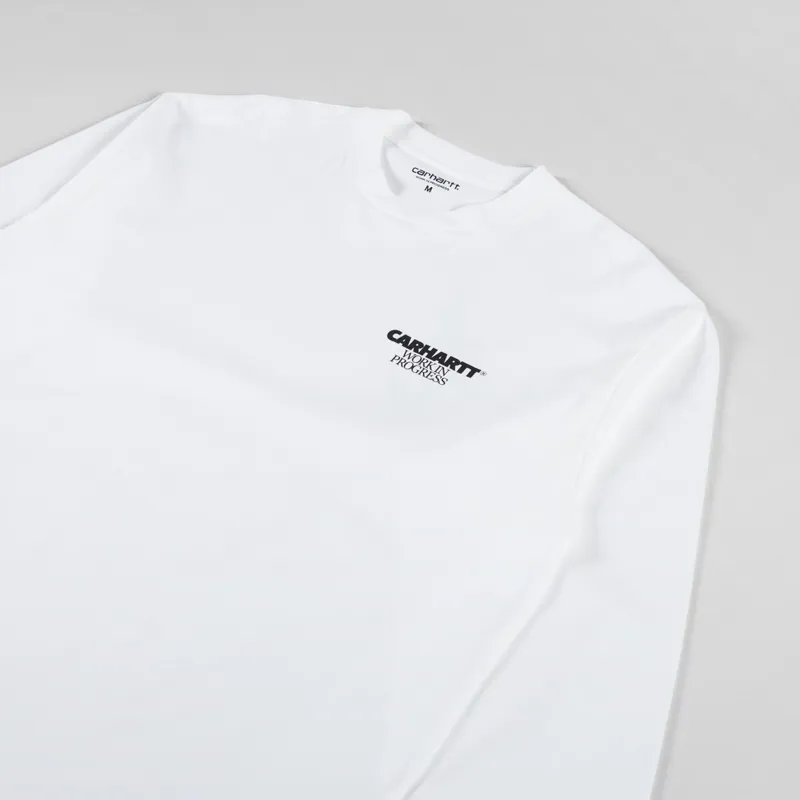 【Carhartt】 ★ LONG SLEEVE DUCKS T-SHIRT ★ LOOSE FIT Carhartt WIP Mens Graphic Long Sleeve Ducks T Shirt Tee White