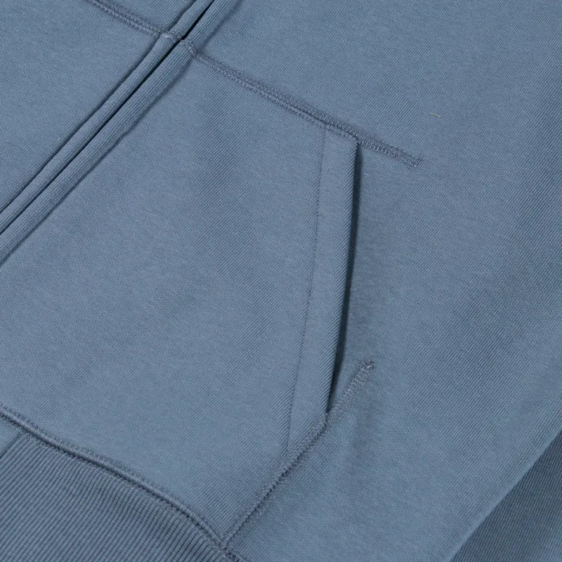 Carhartt WIP Hooded Chase Jacket Cozy Blue Gold-6