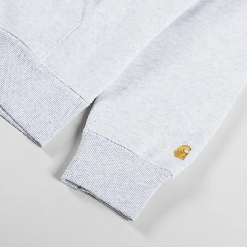 Carhartt WIP Hooded Chase Jacket Ash Heather Gold-7