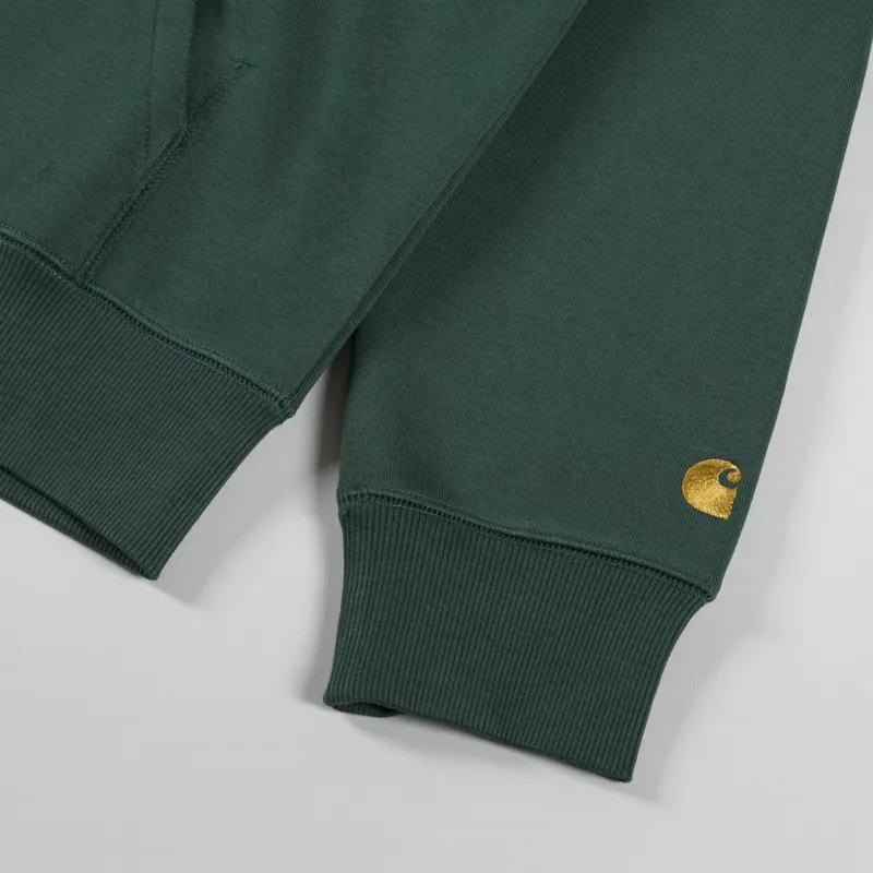 Carhartt WIP Hooded Chase Jacket Sycamore Tree Gold-6