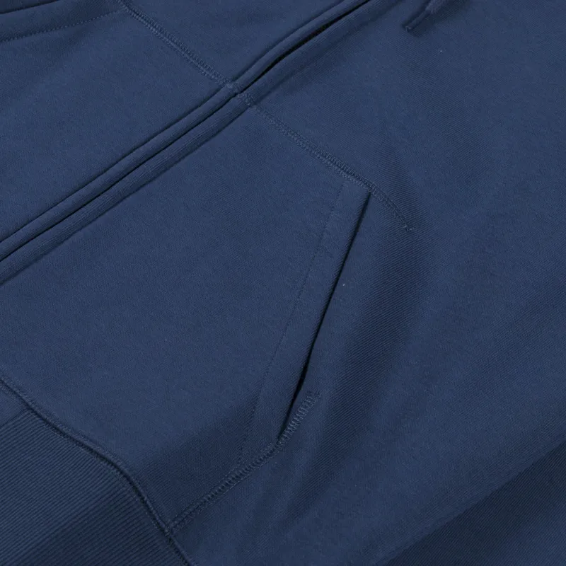 Carhartt WIP Hooded Chase Jacket Dusky Blue Gold-5