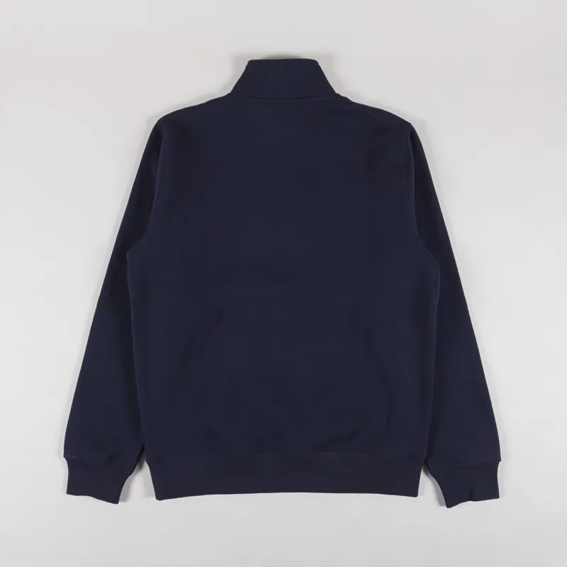 Carhartt WIP Chase Neck Zip Sweat Dark Navy Gold-1