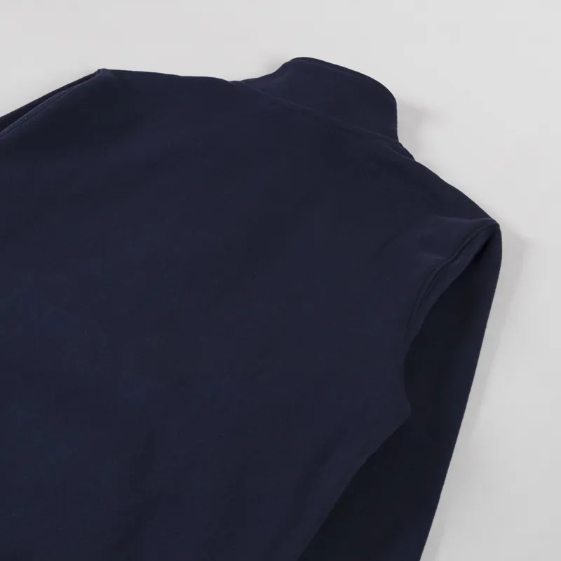 Carhartt WIP Chase Neck Zip Sweat Dark Navy Gold-3