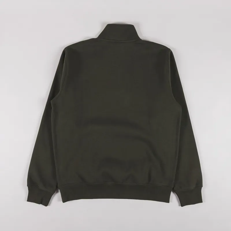 Carhartt WIP Chase Neck Zip Sweat Olive Gold-1