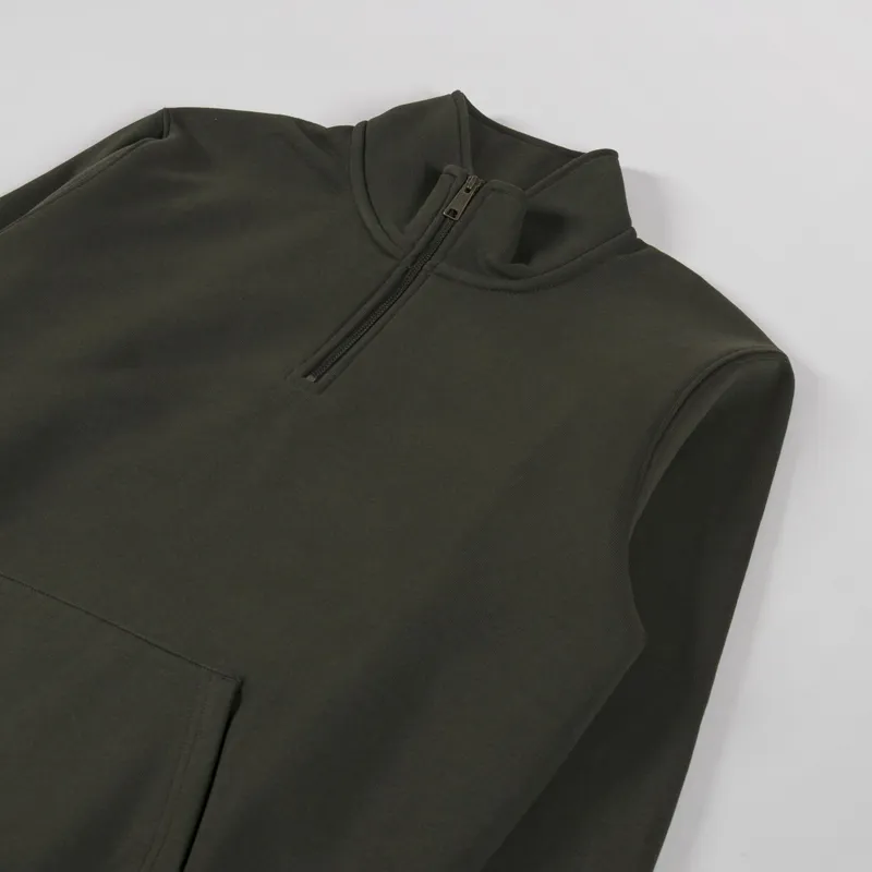 Carhartt WIP Chase Neck Zip Sweat Olive Gold-2