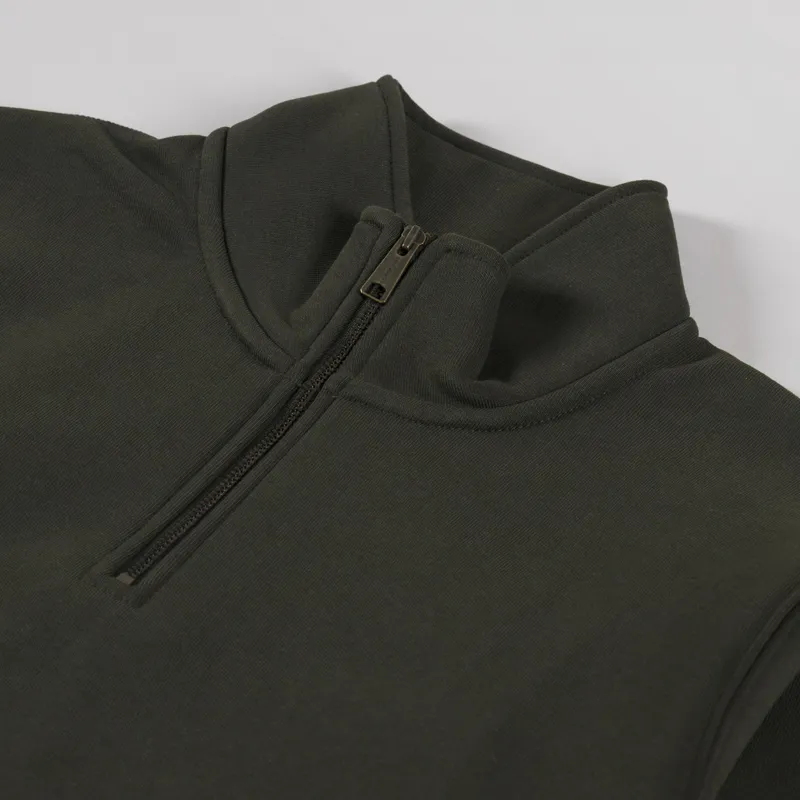 Carhartt WIP Chase Neck Zip Sweat Olive Gold-4