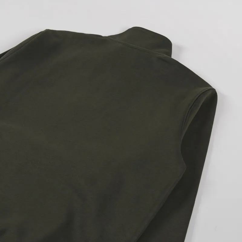 Carhartt WIP Chase Neck Zip Sweat Olive Gold-3