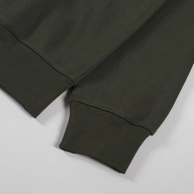 Carhartt WIP Chase Neck Zip Sweat Olive Gold-7