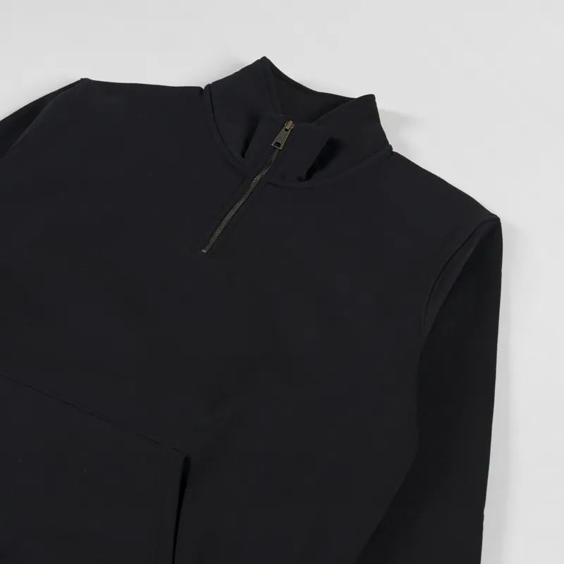 Carhartt WIP Chase Neck Zip Sweat Black Gold-2