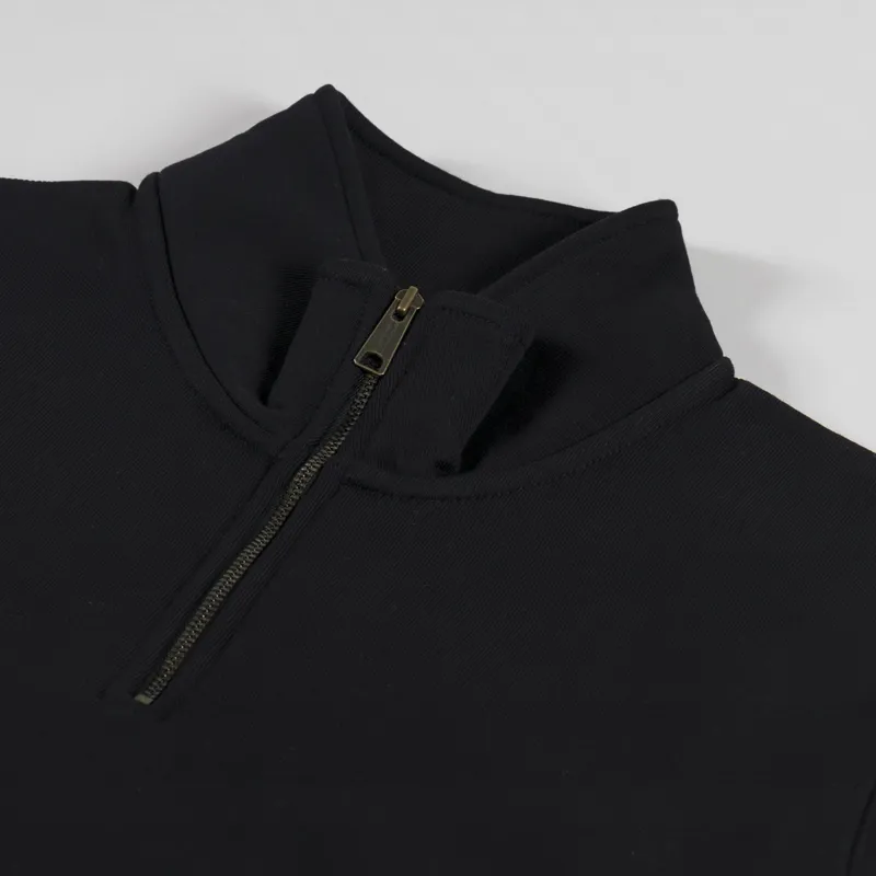 Carhartt WIP Chase Neck Zip Sweat Black Gold-4