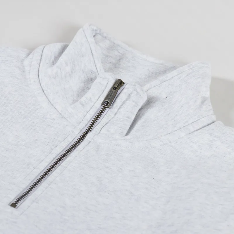 Carhartt WIP Chase Neck Zip Sweat Ash Heather Gold-3