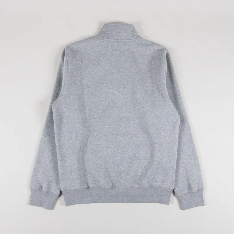 Carhartt WIP Chase Neck Zip Sweat Grey Heather Gold-1
