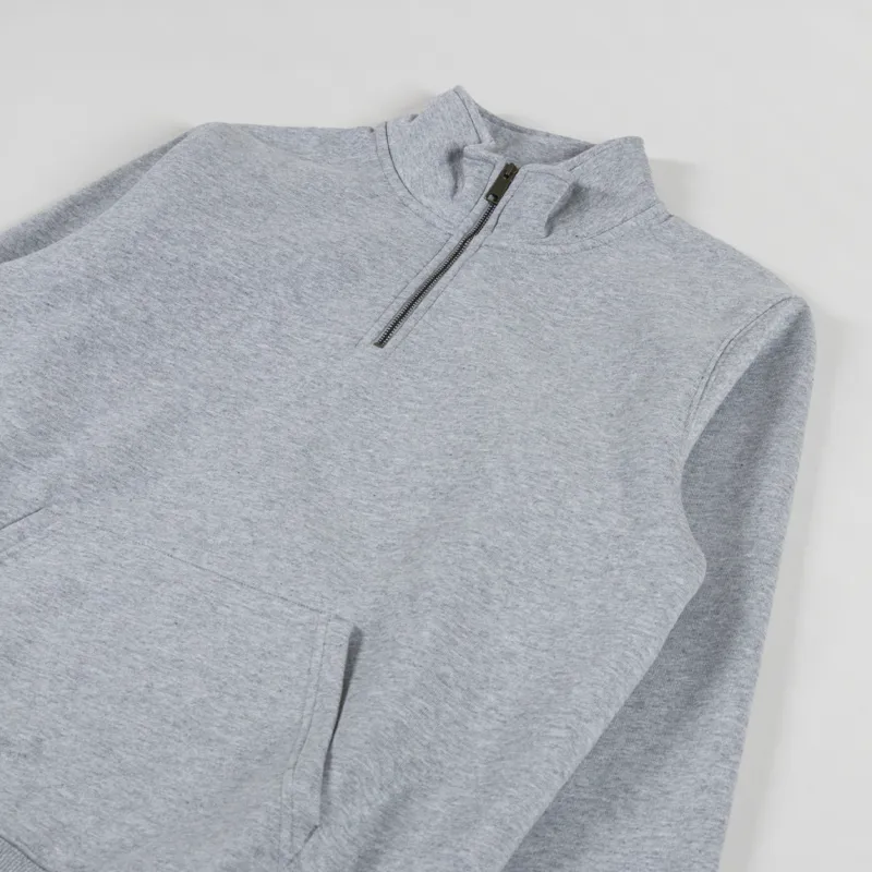 Carhartt WIP Chase Neck Zip Sweat Grey Heather Gold-2