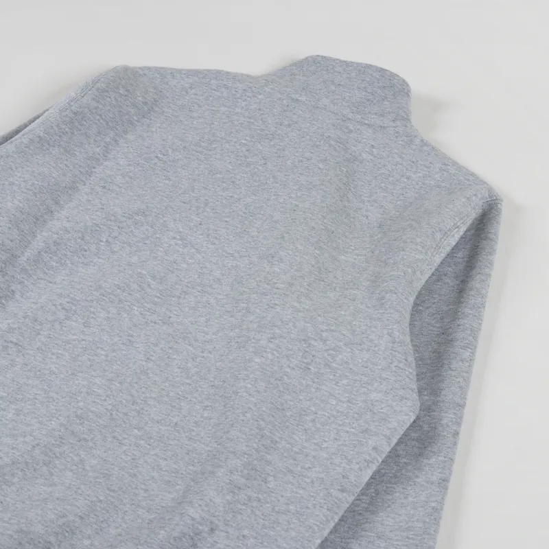 Carhartt WIP Chase Neck Zip Sweat Grey Heather Gold-3