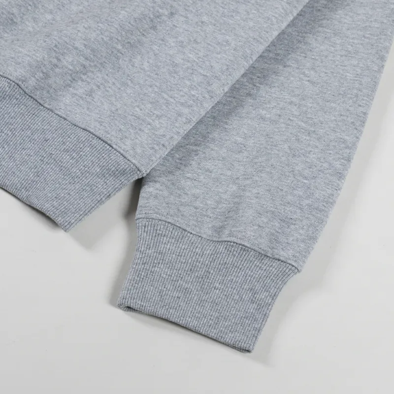 Carhartt WIP Chase Neck Zip Sweat Grey Heather Gold-7