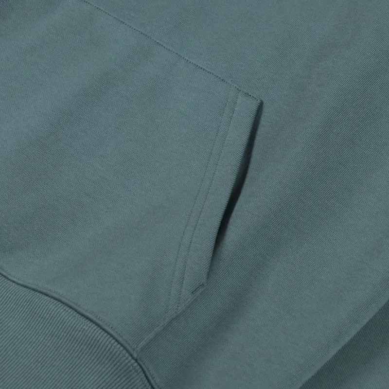 Carhartt WIP Chase Neck Zip Sweat Silver Pine Gold-5