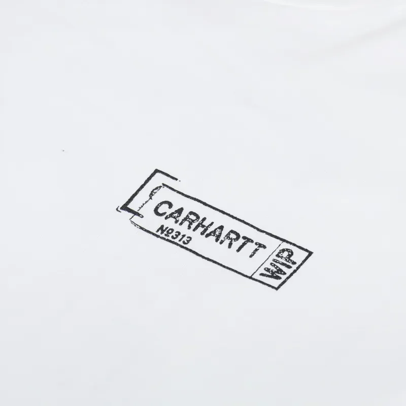 Carhartt WIP Stamp T Shirt White Black-5