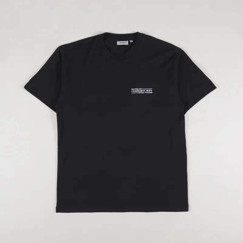 Carhartt WIP Stamp T Shirt Black White-1